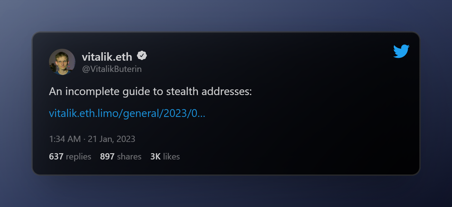 Vitalik's Guide To Stealth Addresses