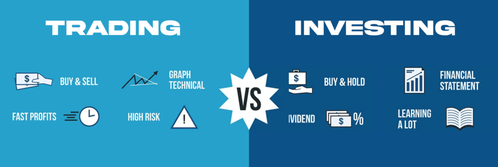 Difference Between Trading or Investing