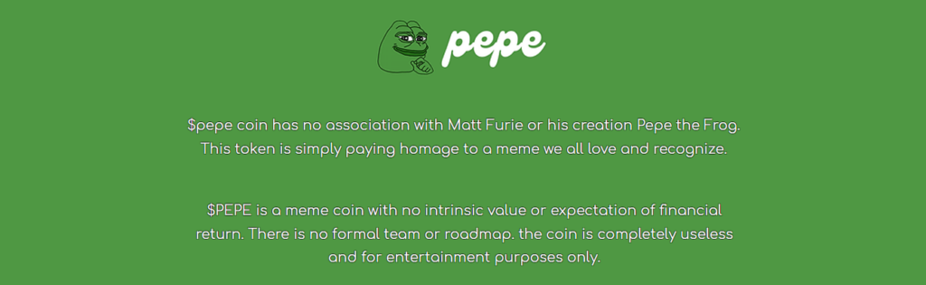 Pepe Coin Usage