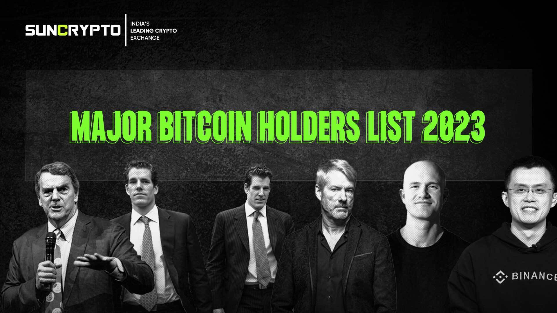 Top Bitcoin Holders